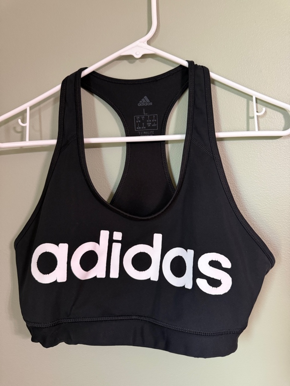 Adidas Sports Bra L Black/White